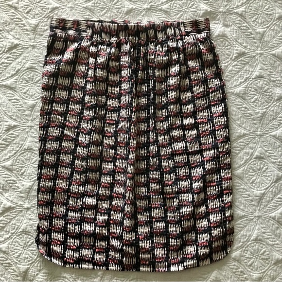 COS Multicolored Geo Travel Textured Hi-Low Pencil Skirt Size 4 EUC - Picture 2 of 13